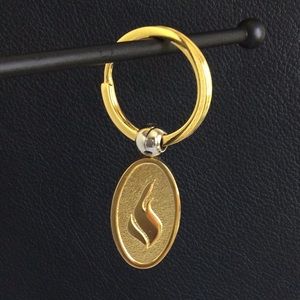Vintage AVON Flame Key Ring